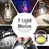 Portable Rechargeable Bright Keychain Flashlight