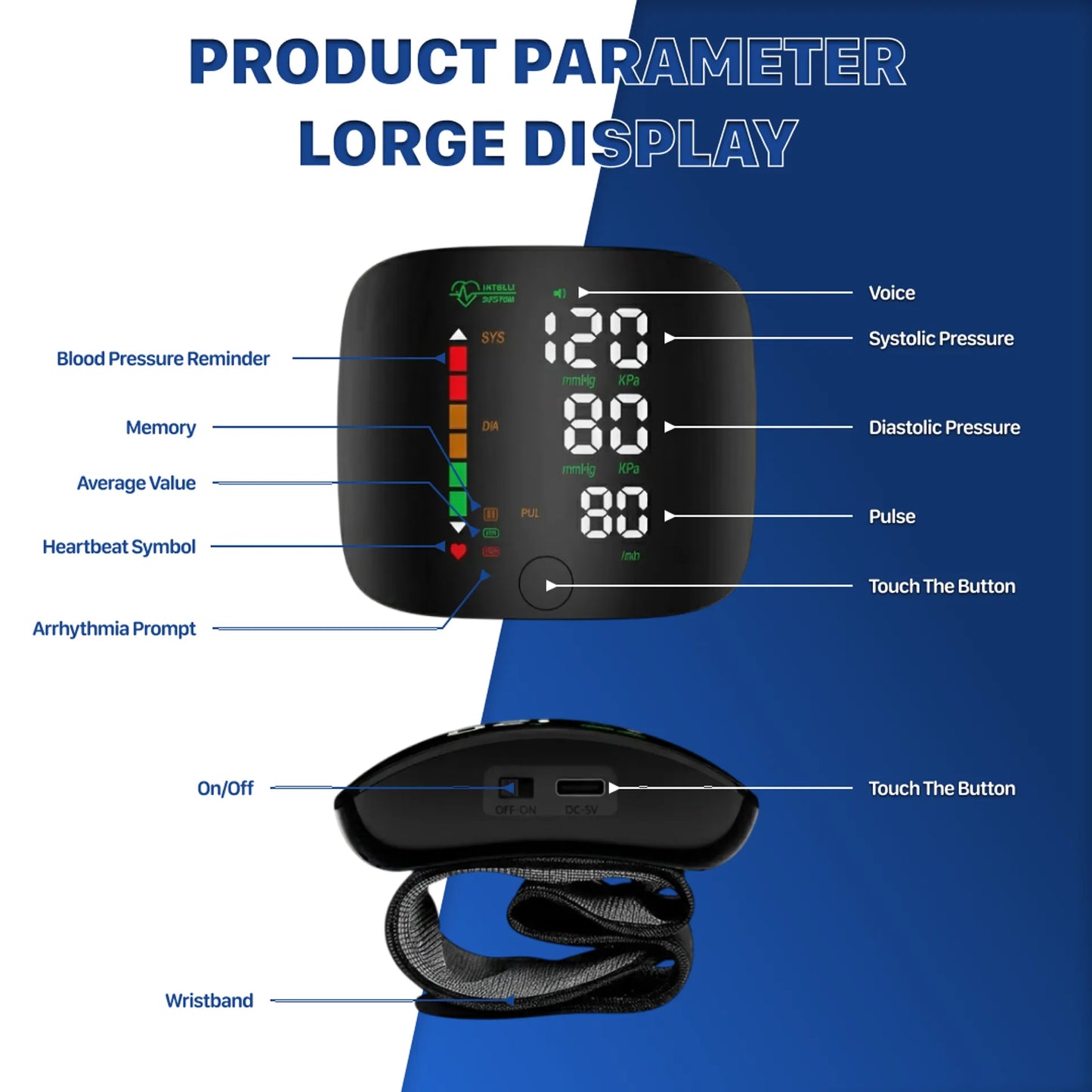 🔥 Limited Time 50% OFF ⚡Wrist Blood Pressure Monitor