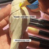 Wooden Bird & Marker Craft Kit 🦜