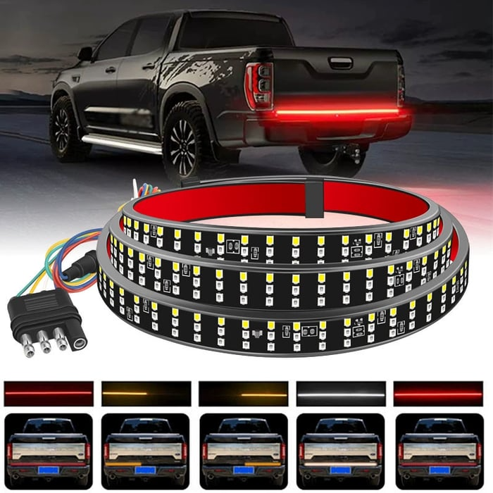 🔥Hot Sale 49% OFF - 🚨60-Inch LED Tailgate Light Bar Strip – Universal Fit for Trucks, SUVs & Cars