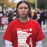 ICE Out of Mni Sóta Makóce - No One Is Illegal On Stolen Land Unisex T-shirt/T-shirt V-Neck/Hoodie/Sweatshirt
