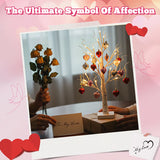 Romantic Heart-Shaped Birch Tree Lamp