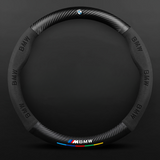 TrackVibe | Black Carbon Suede Steering Wheel Cover – Anti-Slip & Wear-Resistant