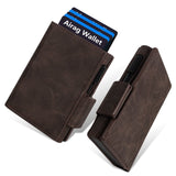 Men's Slim Wallet ID Window. RFID - Blocking