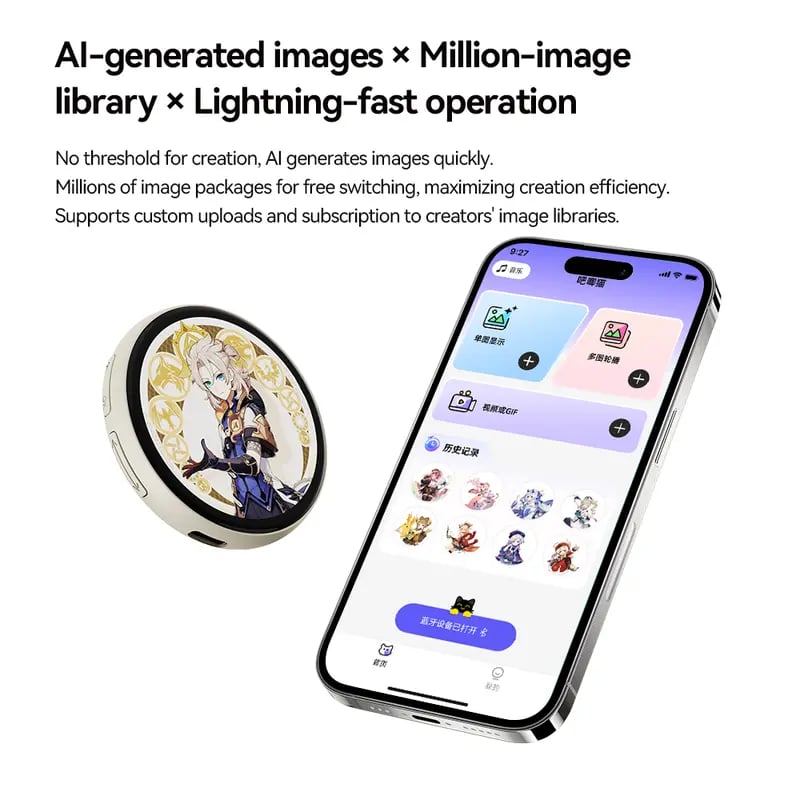 🔥Last Day 49% OFF - ❤️✨Digital Badge(Photo Video GIF Display Screen Pins Pixel Touchscreen Lightweight Strong Battery Life| Compatible systems: iOS or Android)