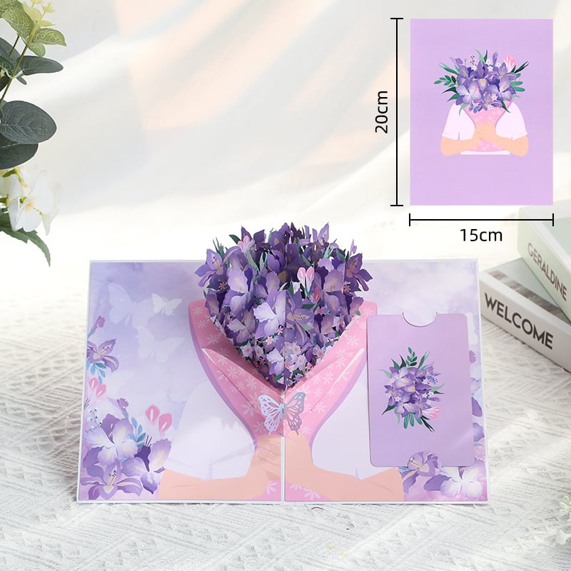 🎁Last Day 49% OFF🌹 Pop Up Flower Bouquet Valentine's Day card