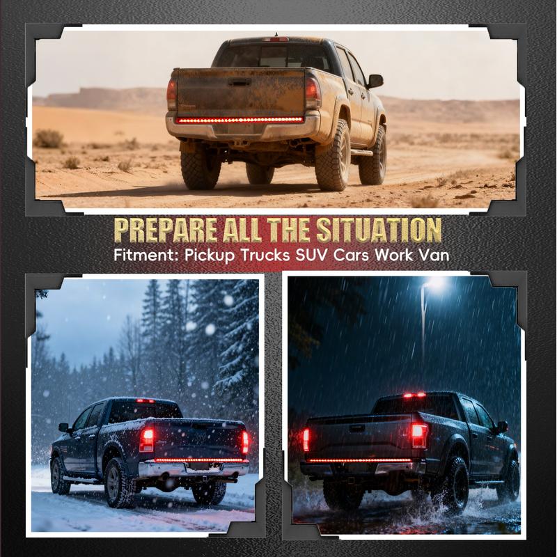 🔥Hot Sale 49% OFF - 🚨60-Inch LED Tailgate Light Bar Strip – Universal Fit for Trucks, SUVs & Cars