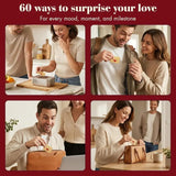 💌DIY Love Notes Box - Mini Blank Cards & Envelopes for Him/Her💕