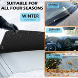 Car windshield snow cover - suitable for most cars, SUVs, and trucks.