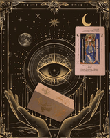 The Witch's Cauldron Rose Gold Tarot Card Set includes a guide booklet and is suitable for beginners. It features information on chakras, planets, zodiac signs, elements, and affirmations.