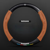 TrackVibe | Black Carbon Suede Steering Wheel Cover – Anti-Slip & Wear-Resistant