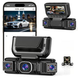 360° Car DVR WiFi 4Channels Dash Cam Video Recorder(SD card is not included)