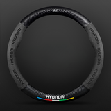 TrackVibe | Black Carbon Suede Steering Wheel Cover – Anti-Slip & Wear-Resistant