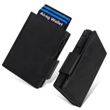Men's Slim Wallet ID Window. RFID - Blocking