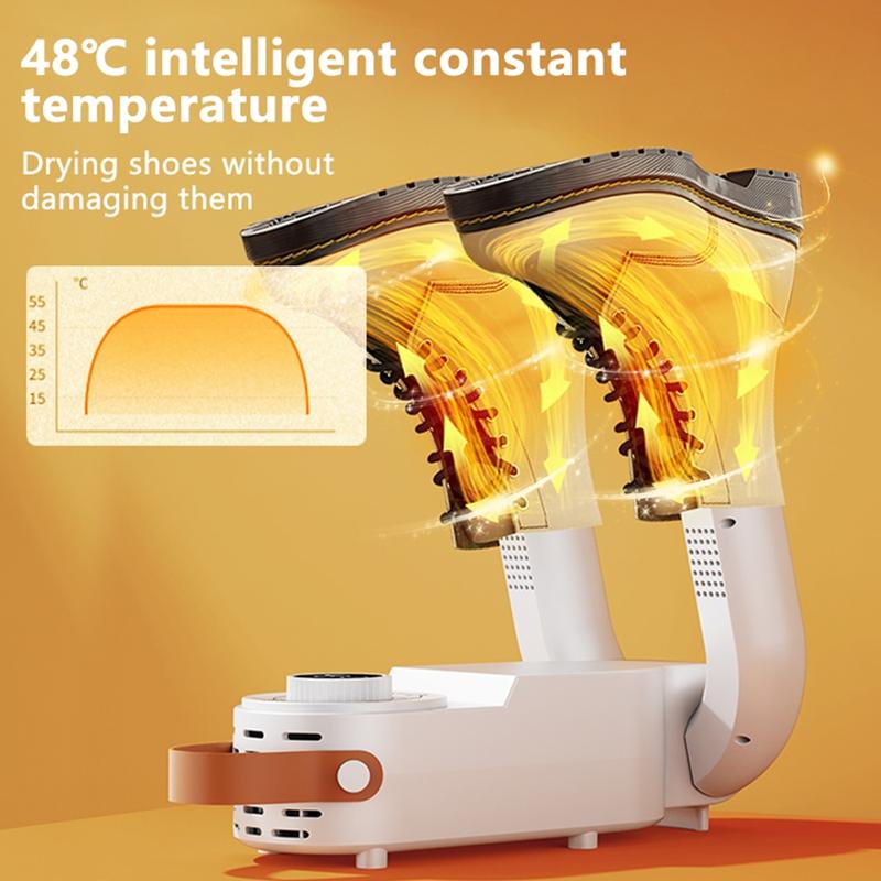 Foldable UV Shoe Dryer. Quick Hot Drying. Smart Temperature Control. Automatic Timer
