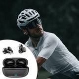 🎧2026 New Clip-On Open-Ear Headphones – Wireless Bluetooth Earbuds with AI Noise Cancelling. Rhinestone Decor & Water Resistant