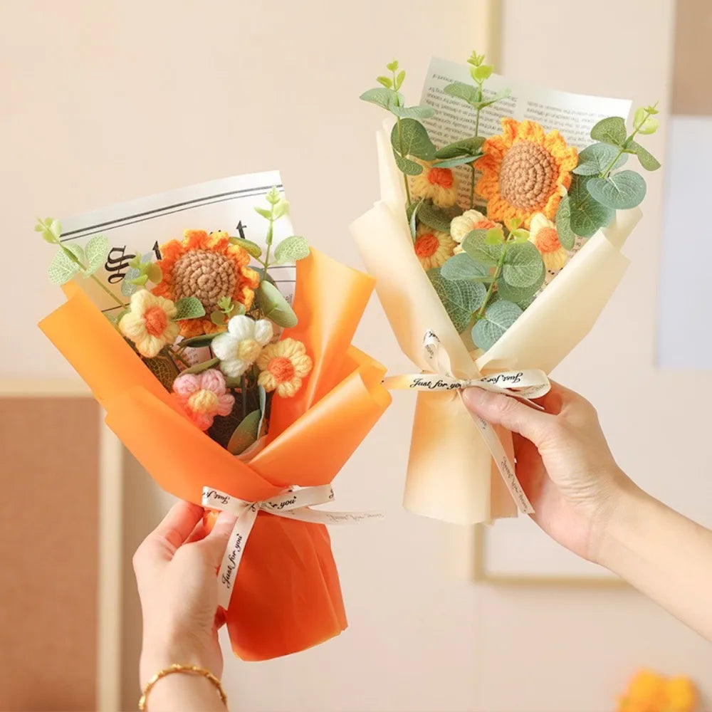 Eternal Handcrafted Sunflower Daisy Bouquet