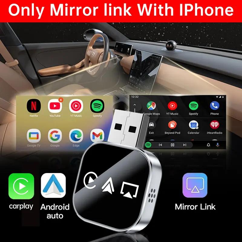 2026 Upgrade 3 in 1 Screen Mirror Phone. wired to wireless Carplay adapter