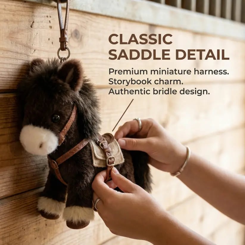 🐎✨Last Day 55% OFF - Ponytata Plush Pony Bag Charm and Keychain 🔥2026 Year of the Horse Gift 🎁Perfect for Lovers. Family & Kids!