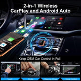 🔥2026 New Upgrade CarPlay Wireless Adapter 2 In 1