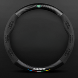 TrackVibe | Black Carbon Suede Steering Wheel Cover – Anti-Slip & Wear-Resistant