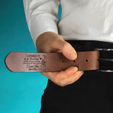 Personalized gifts for couples - belts
