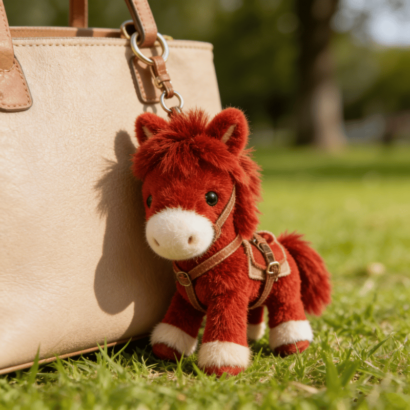 🐎✨Last Day 55% OFF - Ponytata Plush Pony Bag Charm and Keychain 🔥2026 Year of the Horse Gift 🎁Perfect for Lovers. Family & Kids!