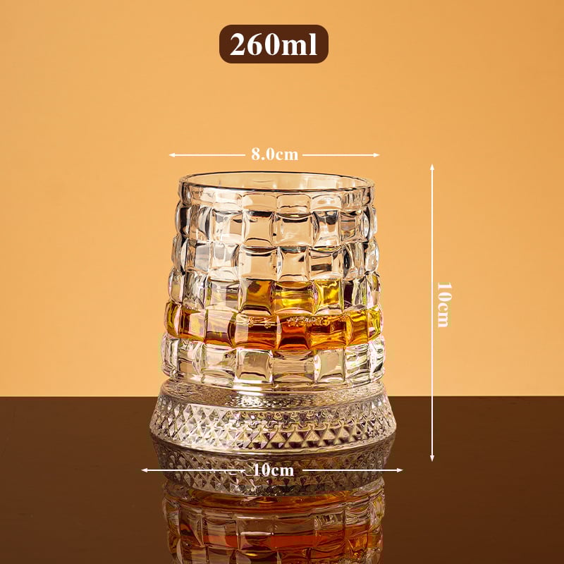 360 Degree Rotating Whiskey Glass