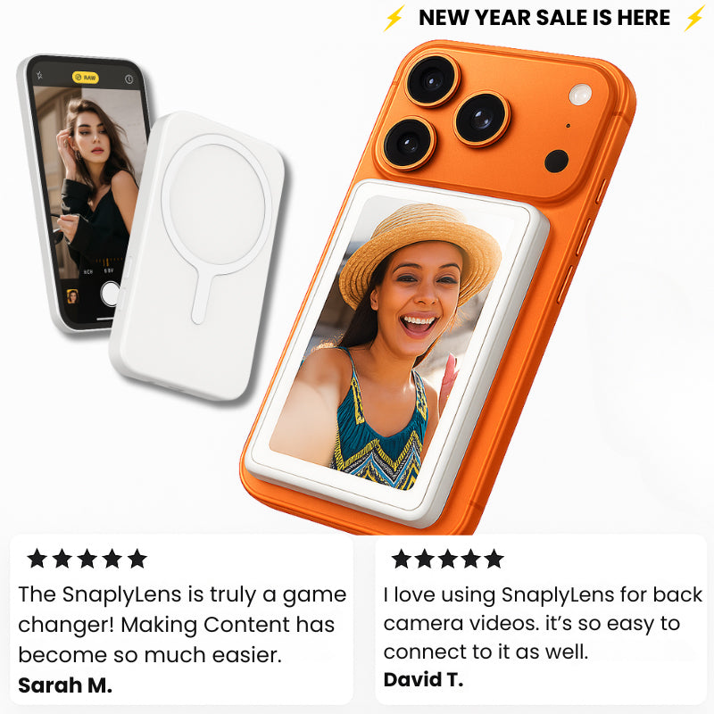 Magnetic wireless selfie monitor