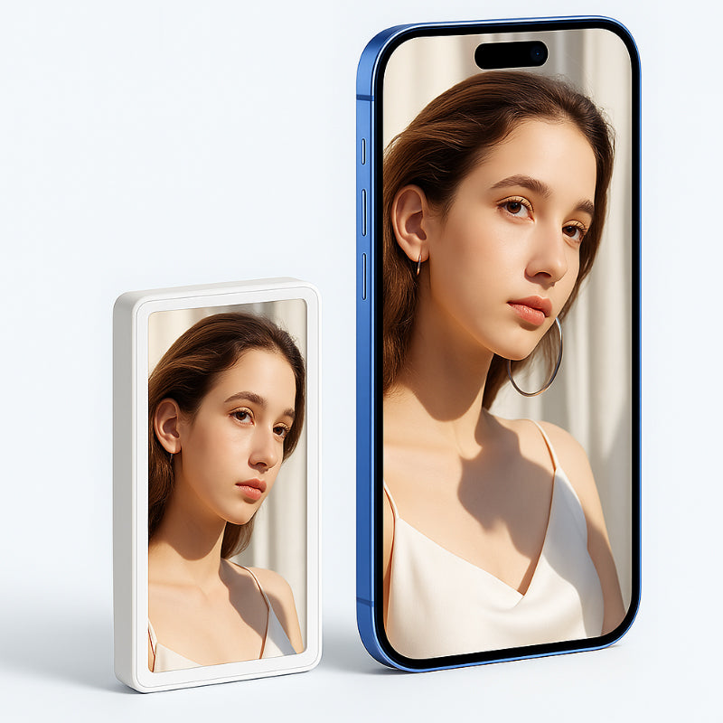 Magnetic wireless selfie monitor