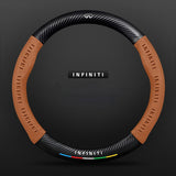 TrackVibe | Black Carbon Suede Steering Wheel Cover – Anti-Slip & Wear-Resistant