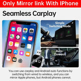 2026 Upgrade 3 in 1 Screen Mirror Phone. wired to wireless Carplay adapter