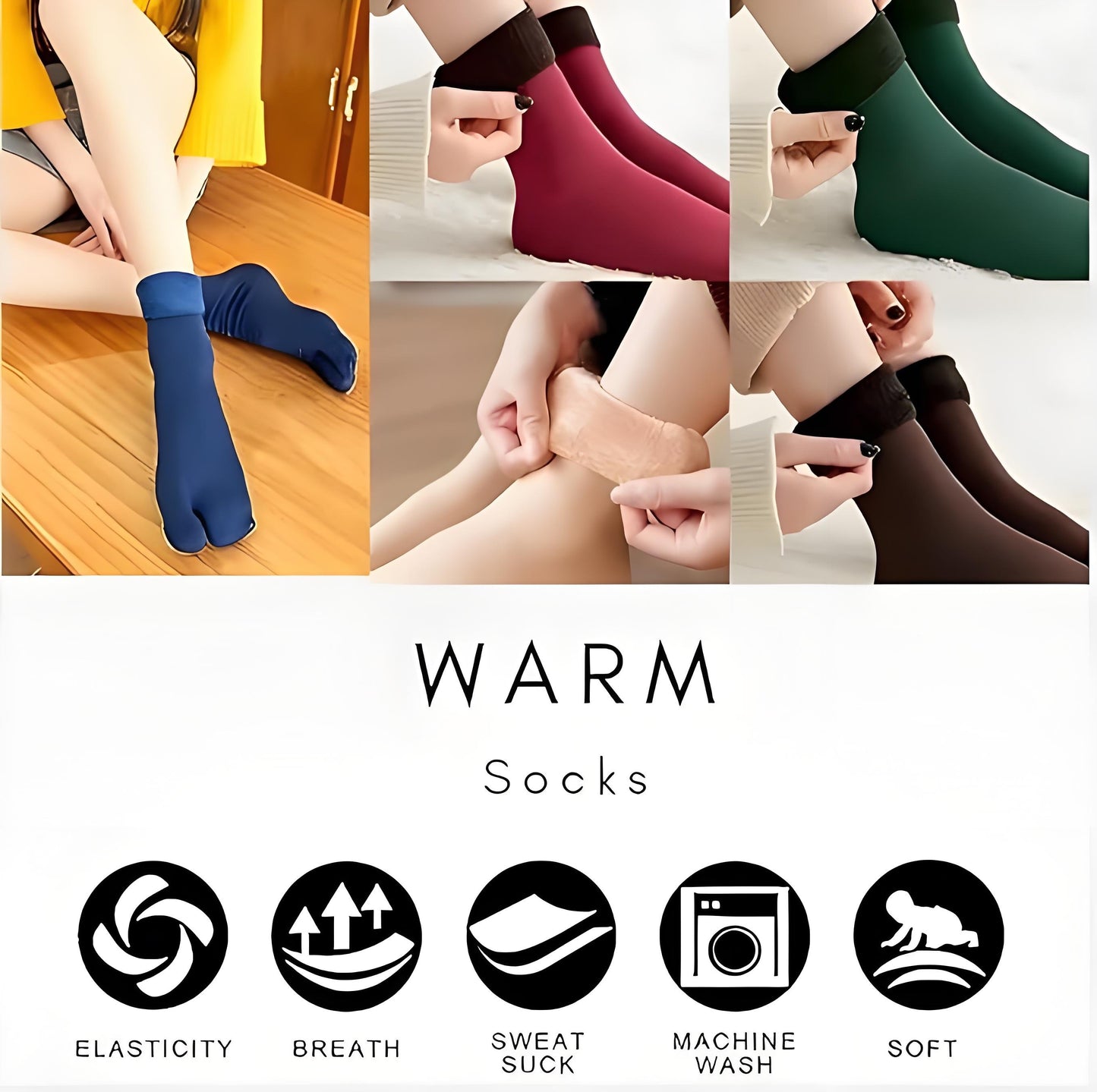 🌟Last Day 49% Off🔥10pcs/5 Pairs Autumn Winter Socks