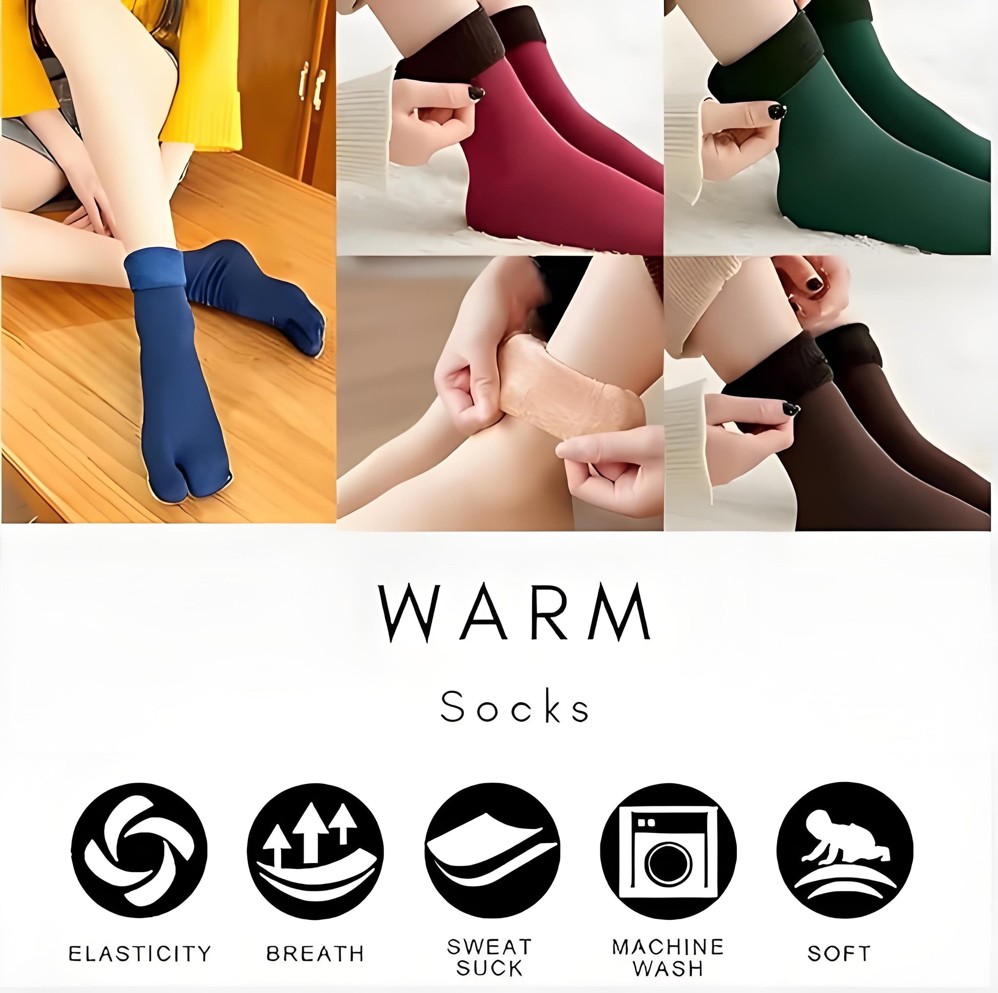 🌟Last Day 49% Off🔥10pcs/5 Pairs Autumn Winter Socks