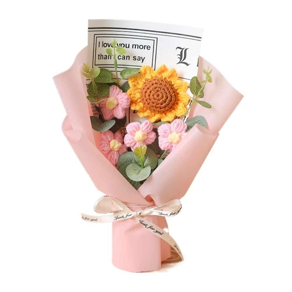 Eternal Handcrafted Sunflower Daisy Bouquet