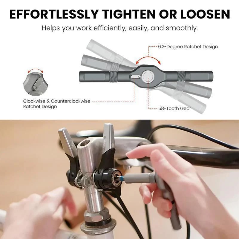 🎁Last Day Promotion 49% OFF✨- 🔥24 in 1 DlY Screwdriver Set Magnetic Compact and Portable Ratchet Screwdriver