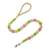 Bright Spring | Hand-woven 25-flower dog leash