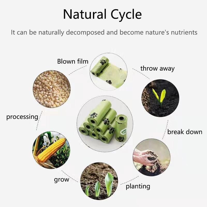 Portable Trash Can Cat Litter Shovel with Trash Bags