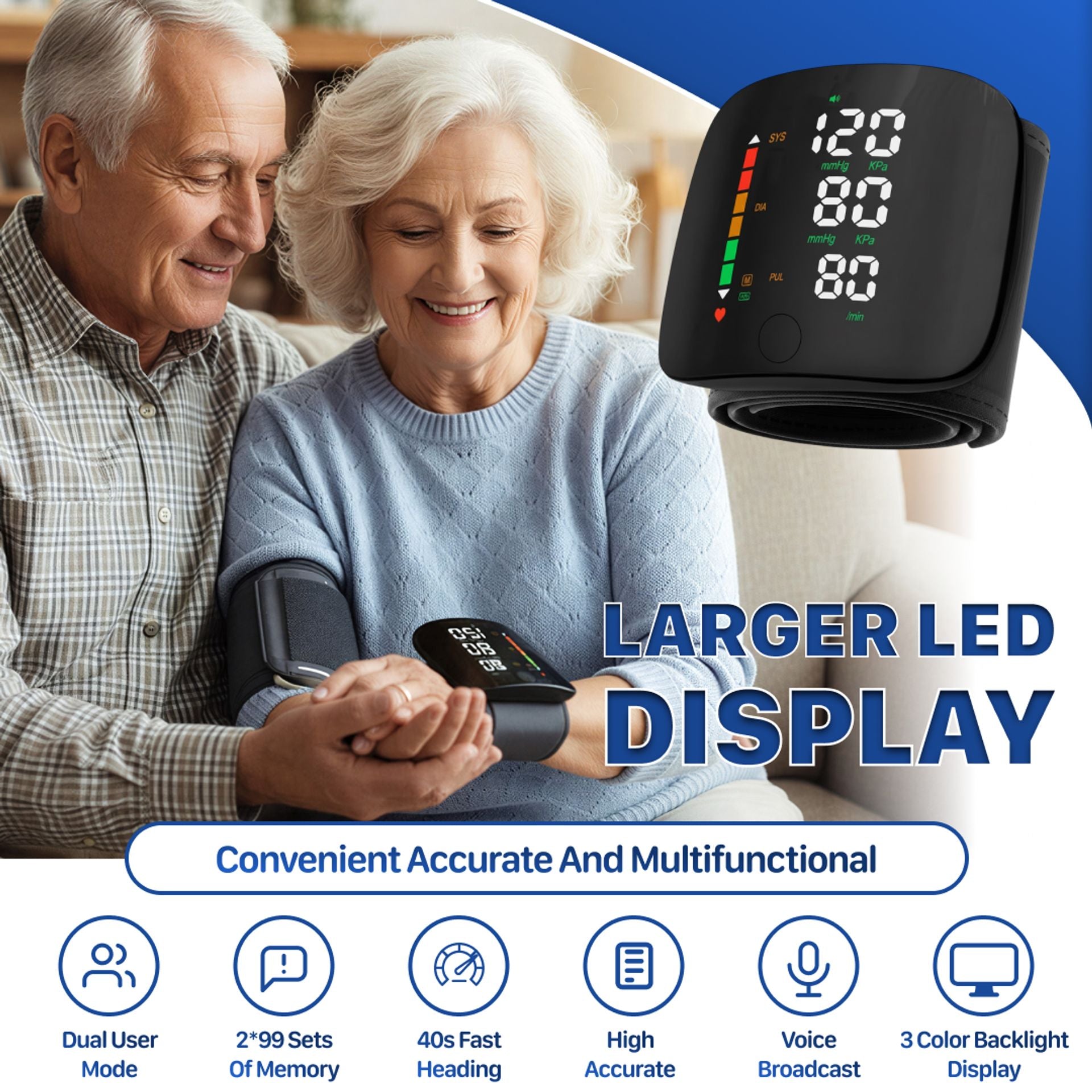 🔥 Limited Time 50% OFF ⚡Wrist Blood Pressure Monitor