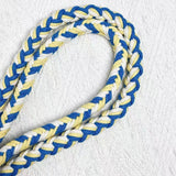 Nine Flowers Rope Dog Leash (Blue Yellow)