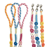 Ocean Blue | Hand-woven 25-flower dog leash