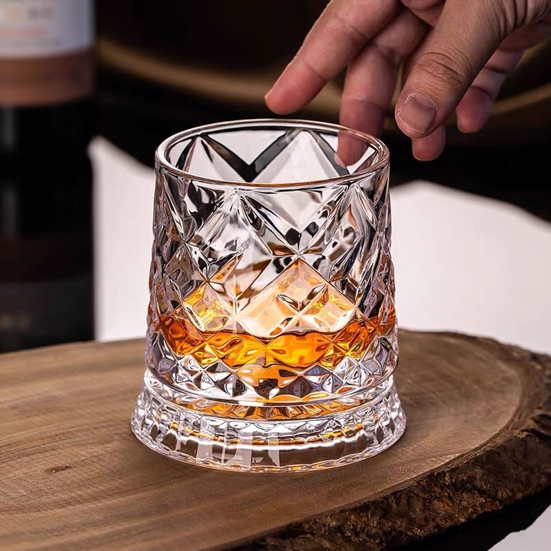 360 Degree Rotating Whiskey Glass