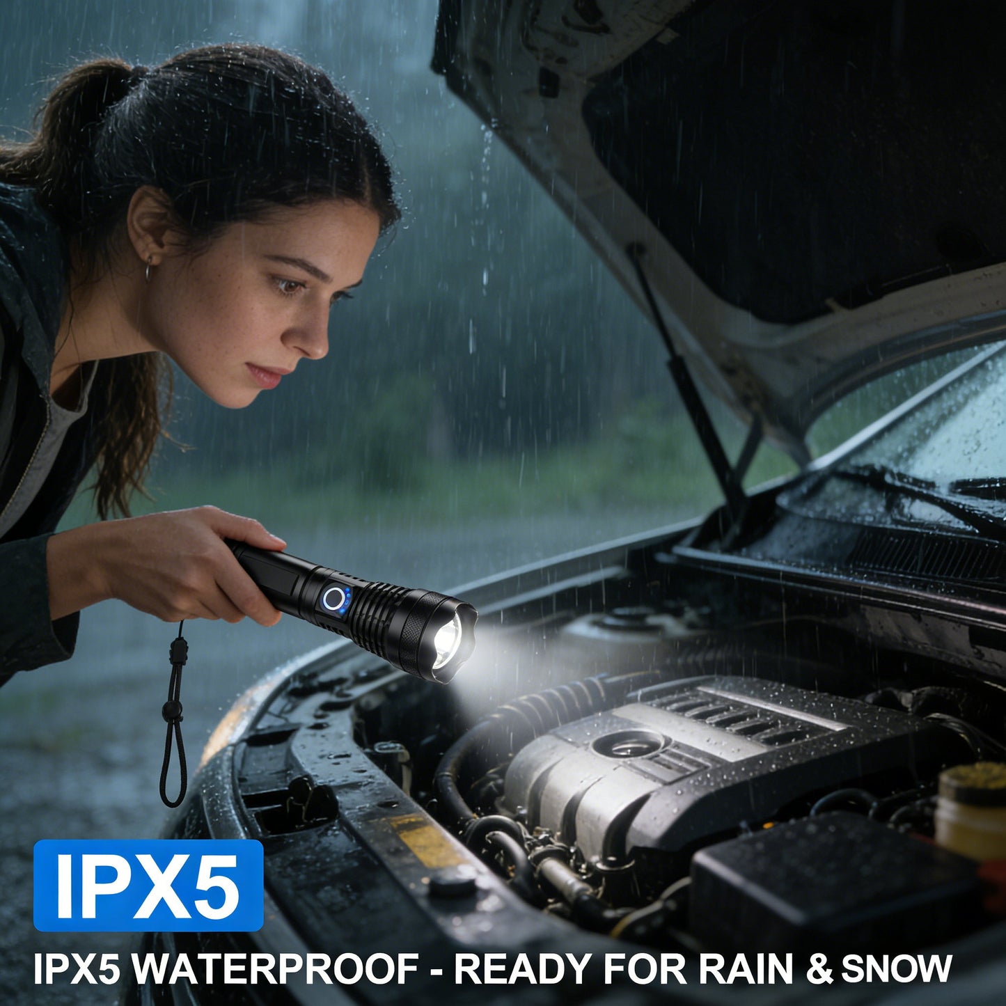 ✨Rechargeable LED Flashlight - High Lumen. Waterproof. Ultra Bright Flashlight for Emergencies