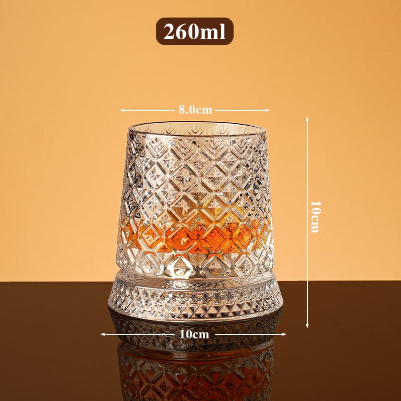 360 Degree Rotating Whiskey Glass