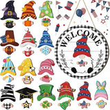 🎉🎉Interchangeable Wooden Gnome Welcome Sign🎈