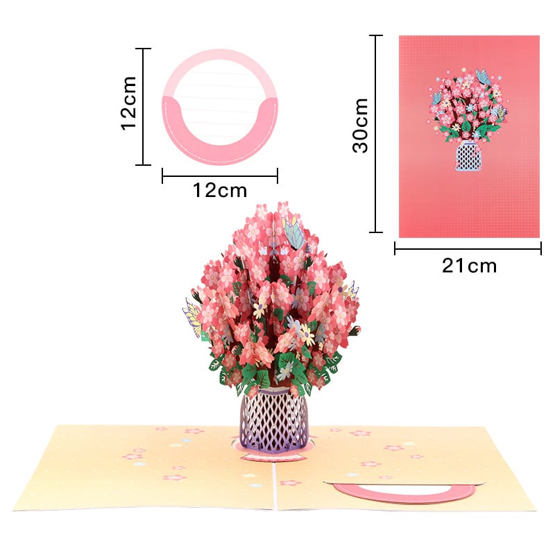 🎁Last Day 49% OFF🌹 Pop Up Flower Bouquet Valentine's Day card