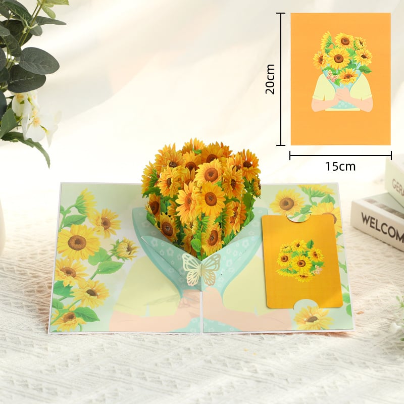 🎁Last Day 49% OFF🌹 Pop Up Flower Bouquet Valentine's Day card