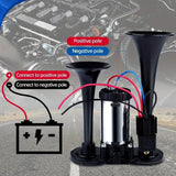 🔥LAST DAY 49% OFF - 🚗🔧2026 Upgraded 12V Dual Air Horn Kit – 130DB Super Loud Dual Horn with Compressor for Cars. Trucks. SUVs. Boats & More(✨Includes installation manual and video guide)