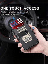 Men's Slim Wallet ID Window. RFID - Blocking