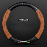 TrackVibe | Black Carbon Suede Steering Wheel Cover – Anti-Slip & Wear-Resistant